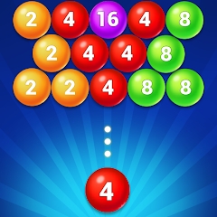 泡泡射击2048最新版