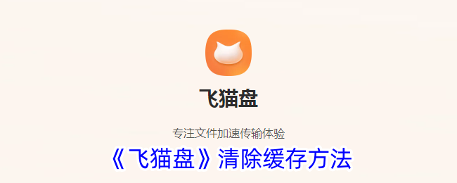 《飞猫盘》缓存清理指南