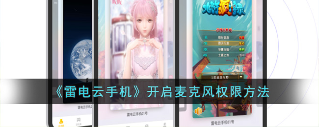 《雷电云手机》麦克风权限设置